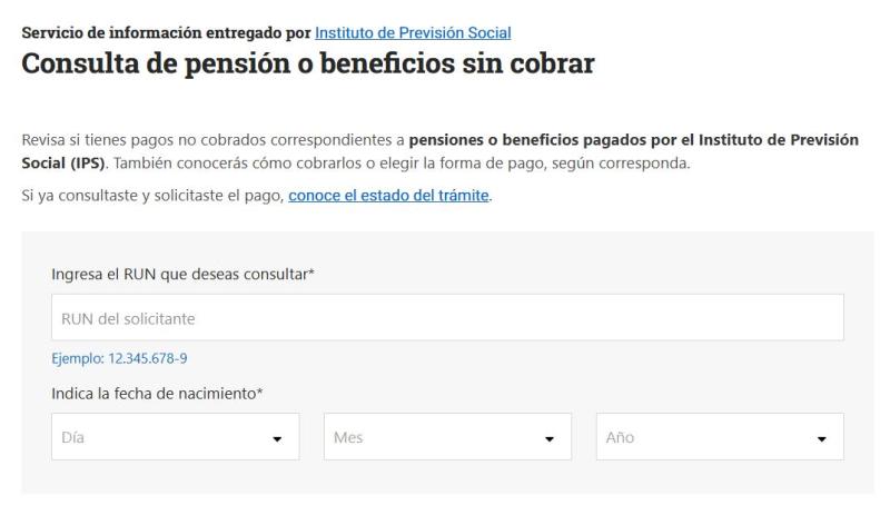 ChileAtiende - Bonos sin cobrar