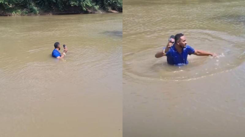 TikTok - Conmoción en Brasil: periodista reportaba en vivo sobre la desaparición de una niña y halló su cuerpo accidentalmente