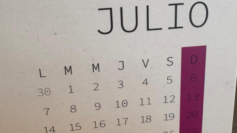 Vea el calendario con los próximos feriados