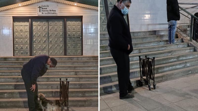 Cedida - Familia veló a su padre en la calle por negativa de párroco