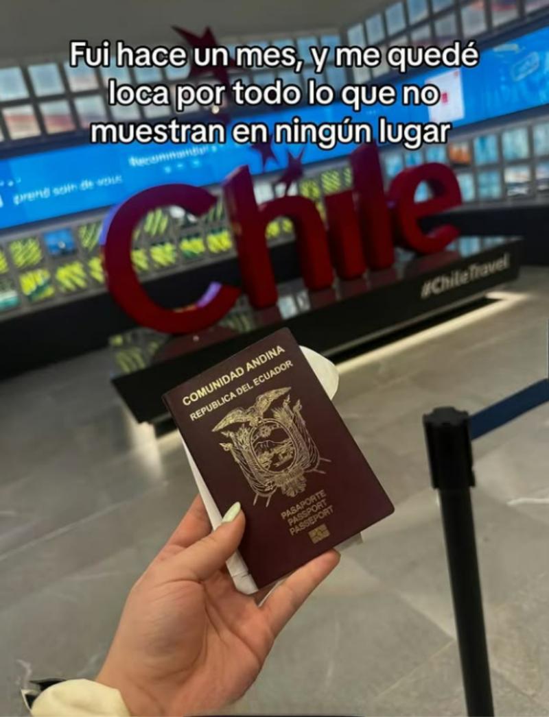 “El país con peor marketing del mundo": Ecuatoriana quedó fascinada con Chile y critica su escasa promoción - RRSS