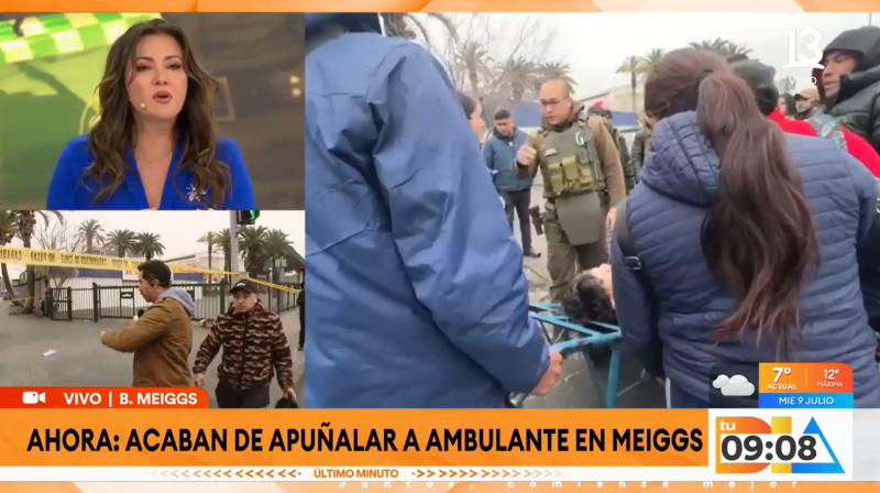 Canal 13 - Ambulante es apuñalado en barrio Meiggs