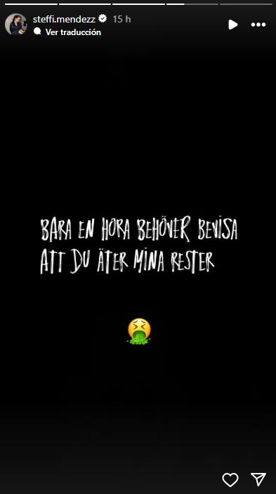 La indirecta de Steffi Méndez - Instagram