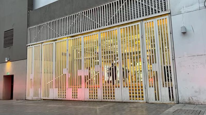 T13 - Acceso del Mall del Centro en Concepción cerrada por avenida O'Higgins | Captura de video