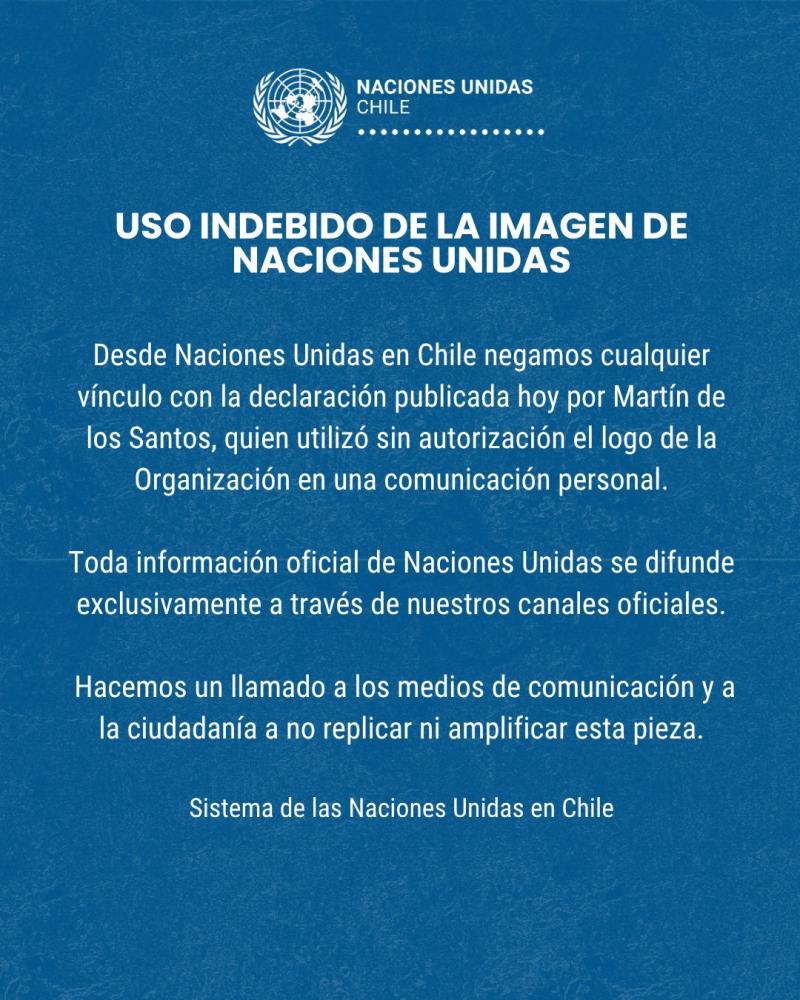 ONU denunció a Martín de los Santos