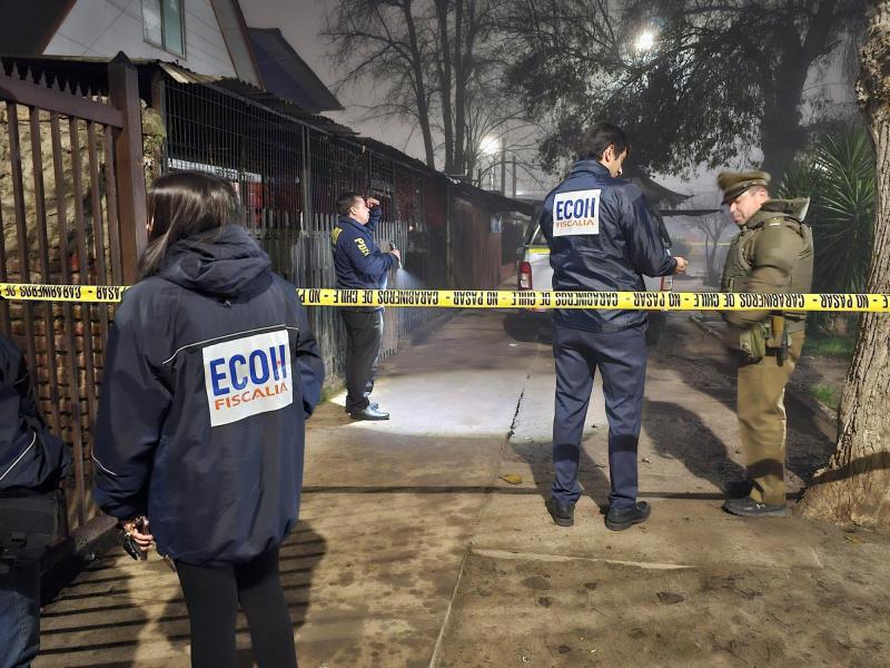 Violento tiroteo en Renca deja un fallecido y dos heridos - X @ECOH_FiscaliaRM
