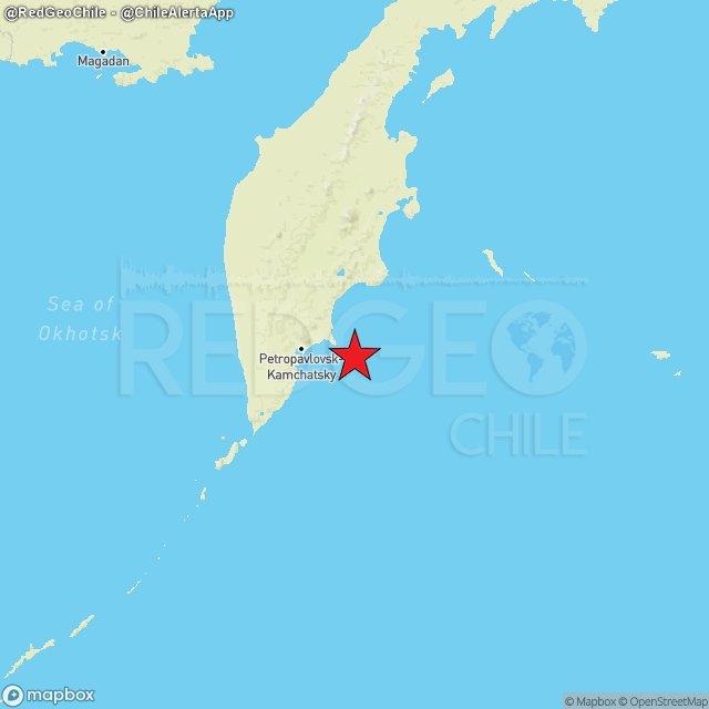 Sismo de 7,5 en Rusia genera alerta de tsunami: SHOA descarta riesgos para Chile - X @RedGeoChile