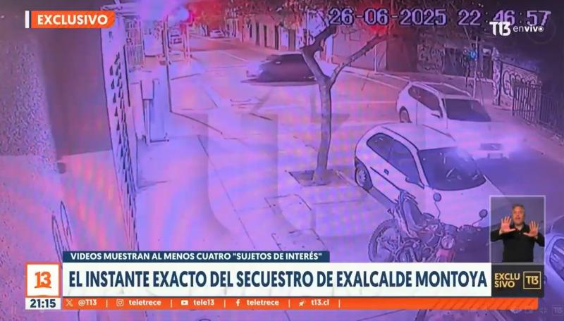 Teletrece - El instante exacto del secuestro del exalcalde Gonzalo Montoya