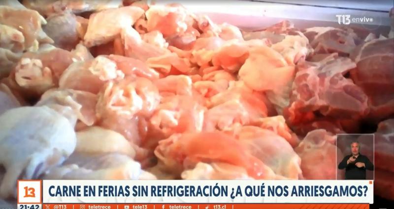 Teletrece - Venta de carne sin refrigeración en ferias libres