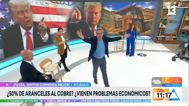 Canal 13 - José María Del Pino protagonizó un chascarro en Tu Día que sus compañeros no dejaron pasar
