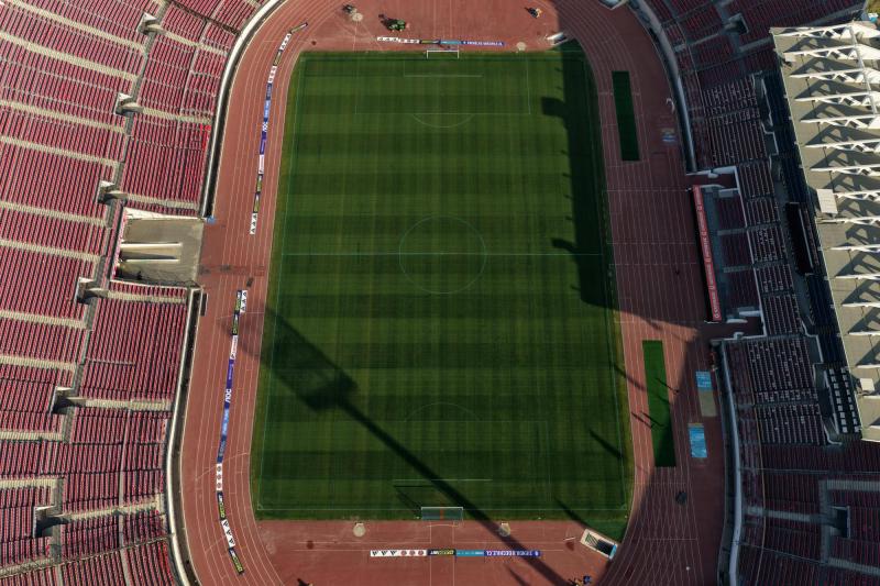 Photosport - El estado de la cancha del Estadio Nacional