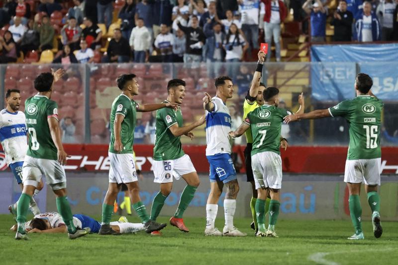 Expulsado Audax Italiano vs. Universidad Católica - Photosport