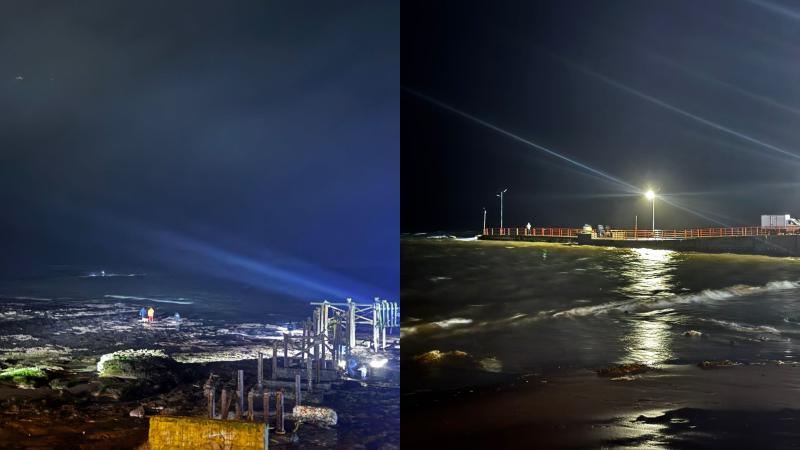 T13 - T13 - Pescadores de Isla Santa María en Coronel registran fuerte aumento de oleaje tras alerta de tsunami