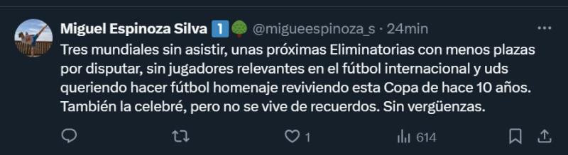 Captura - Críticas a La Roja