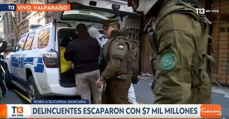 T13 - Millonario robo en Valparaíso
