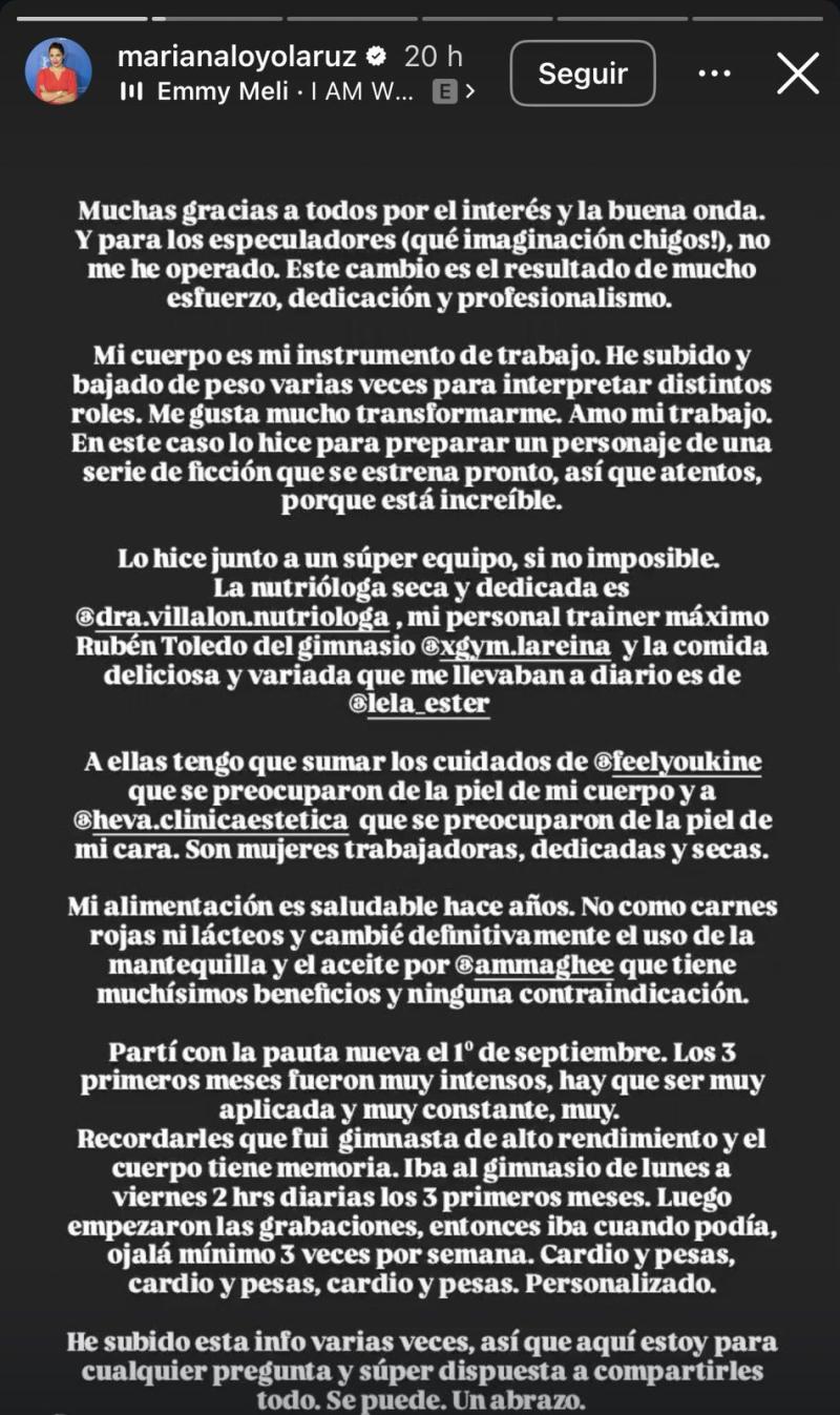 Instagram - Mariana Loyola