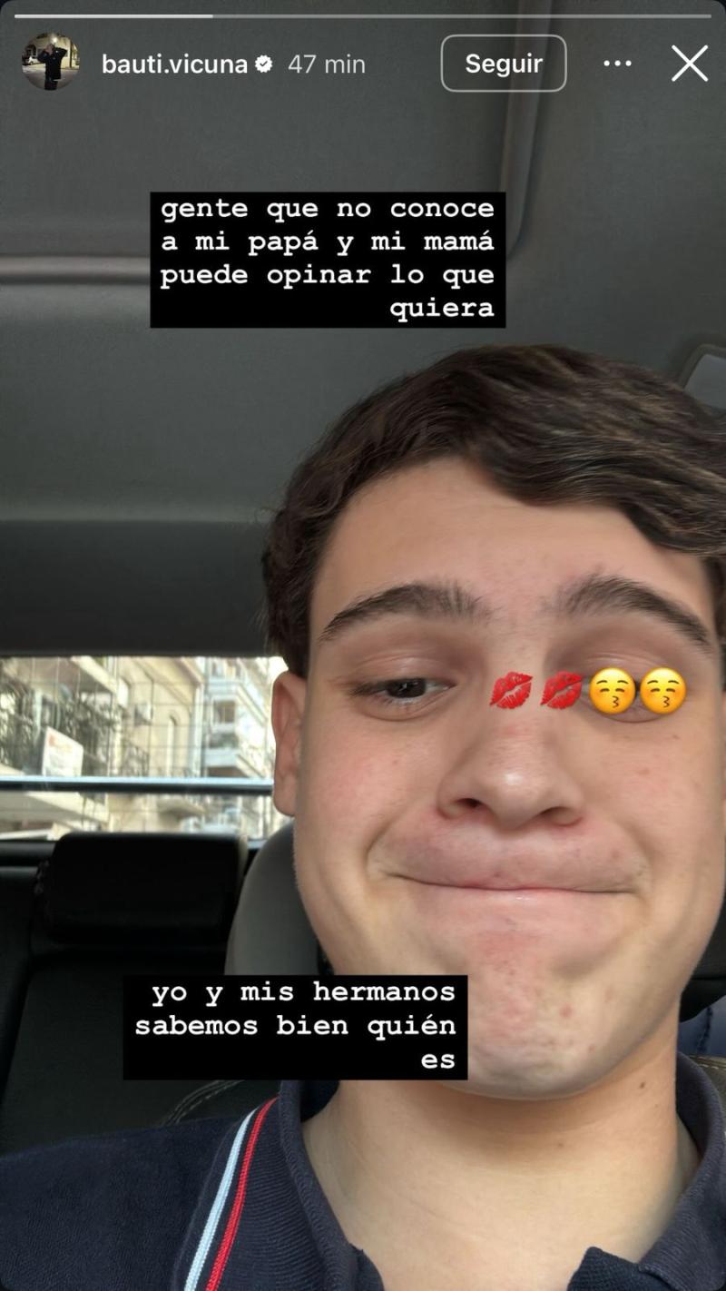 Instagram - Bautista Vicuña, hijo de Pampita y Benjamín Vicuña