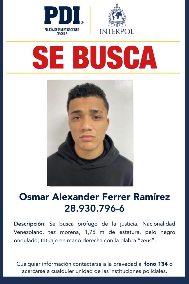 Orden de alerta internacional a sicario que quedó libre por error