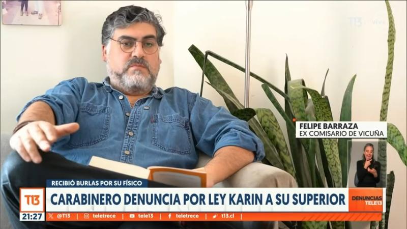 Mayor Barraza denunció a su superior por Ley Karin - T13