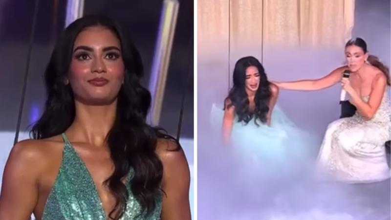 Participante de concurso de belleza cayó desde tres metros de altura - Redes sociales