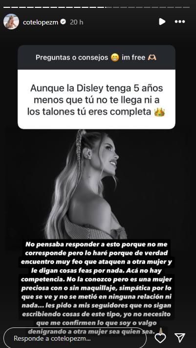La respuesta de Coté López - Instagram