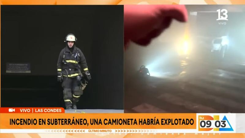 Canal 13 - Incendio en Las Condes