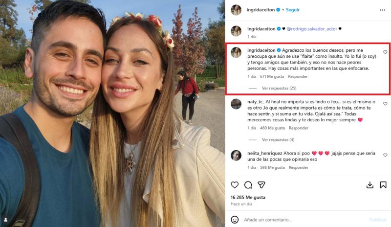 Instagram - Ingrid Aceitón y su nueva pareja
