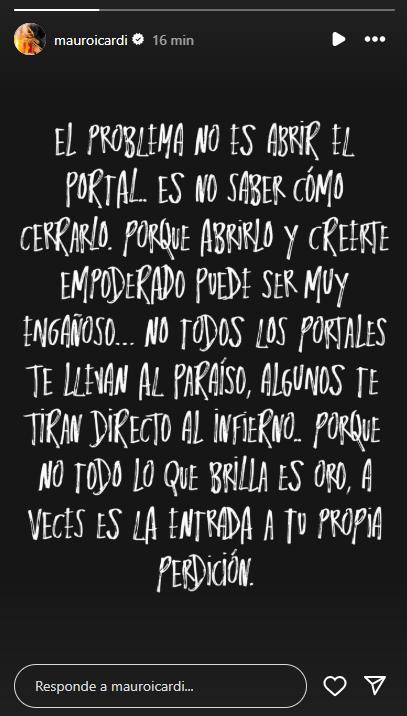 El mensaje de Mauro Icardi durante polémica de China Suárez y Vicuña - Instagram