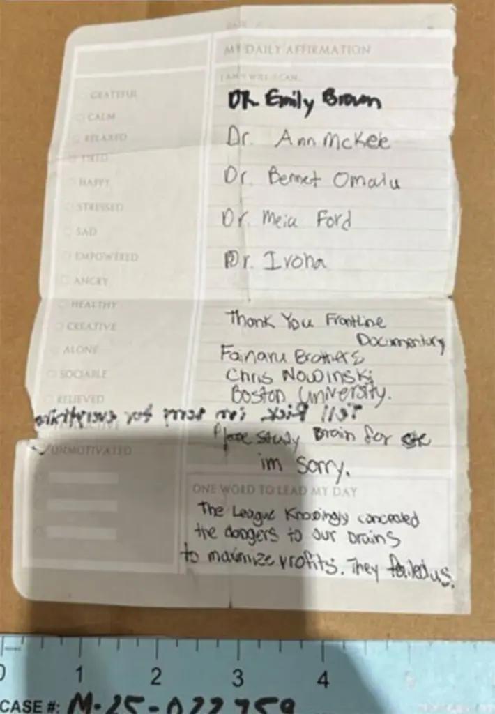 Carta del asesino de Nueva York - New York Post