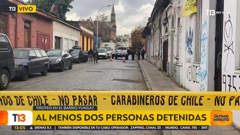 T13 Tarde - Tiroteo en Barrio Yungay