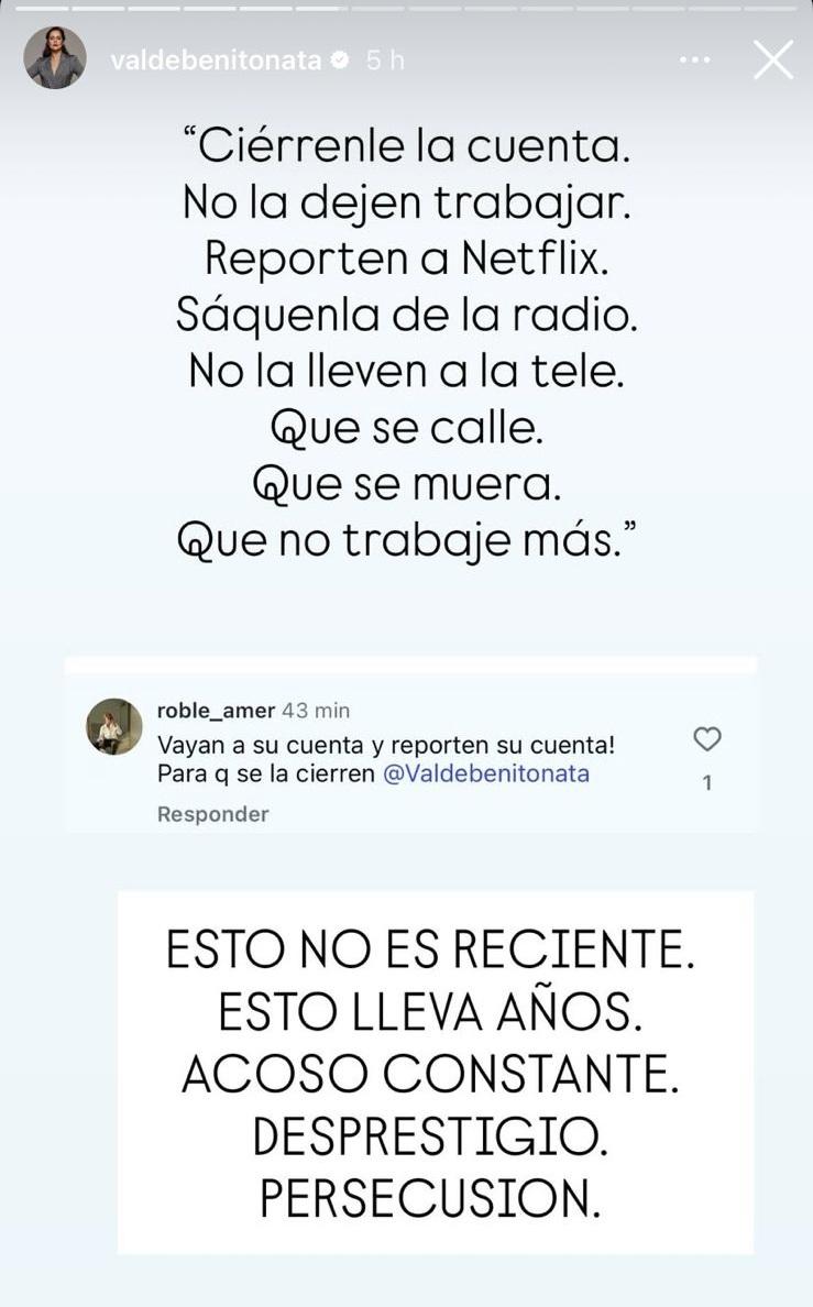 Historias de Instagram - Natalia Valdebenito