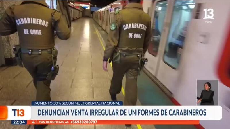 Venta de uniformes de Carabineros