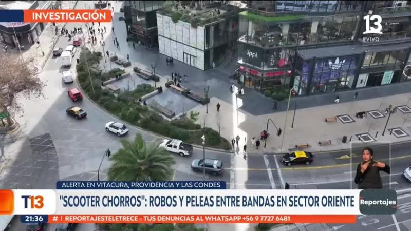 Caos en el MUT: La batalla campal entre bandas de "Scooter Chorros" fuera del Mercado Urbano Tobalaba