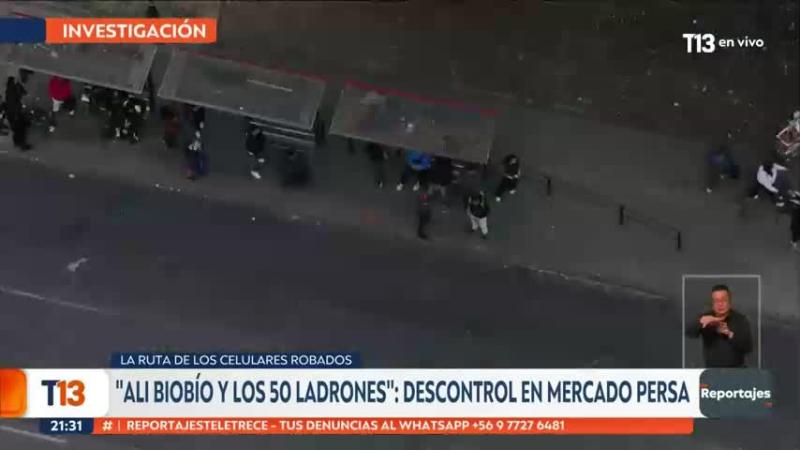La amenaza de ladrones de celulares a equipo de Reportajes T13