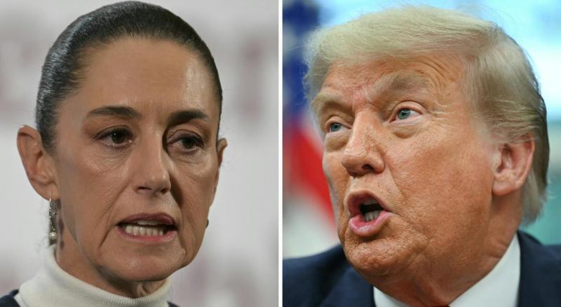 Presidenta de México responde a medida de Trump - AFP