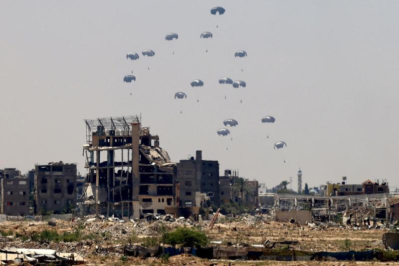 Ayuda humanitaria desplegada en Gaza - AFP