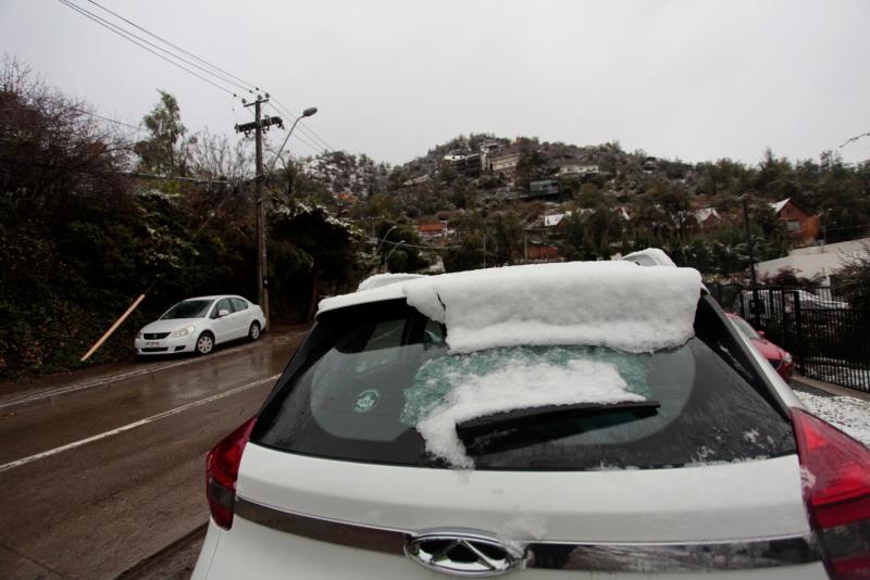 Agencia Uno - Se espera la caída de nieve en comunas de la región Metropolitana