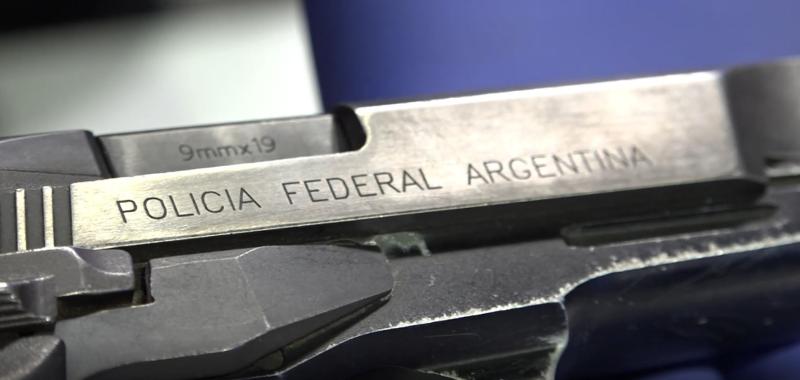 Arma de robada de la Policía Argentina - PDI