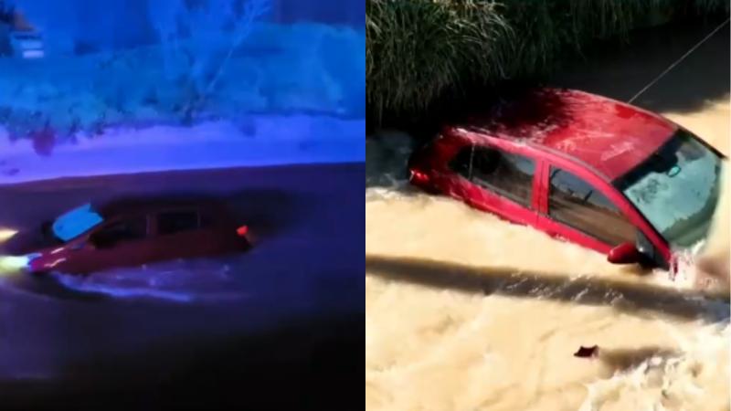 T13 - Intenso operativo para rescatar el vehículo: la verdad detrás del auto que cayó al canal de San Carlos