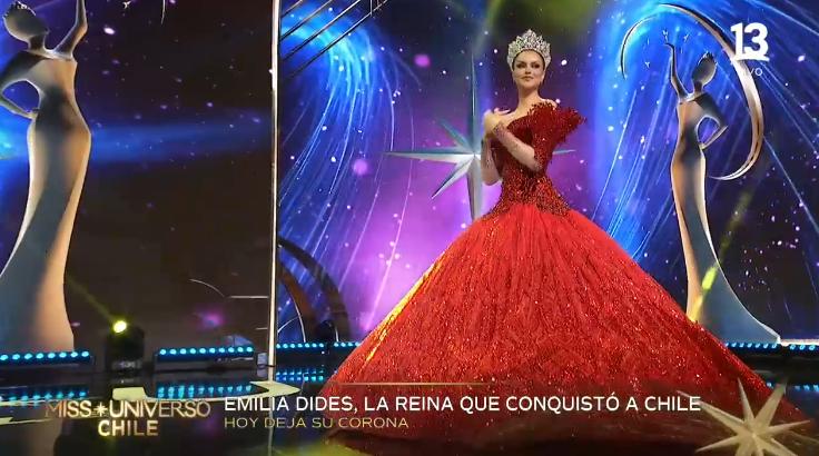 Emilia Dides se despide oficialmente de la corona de Miss Universo Chile