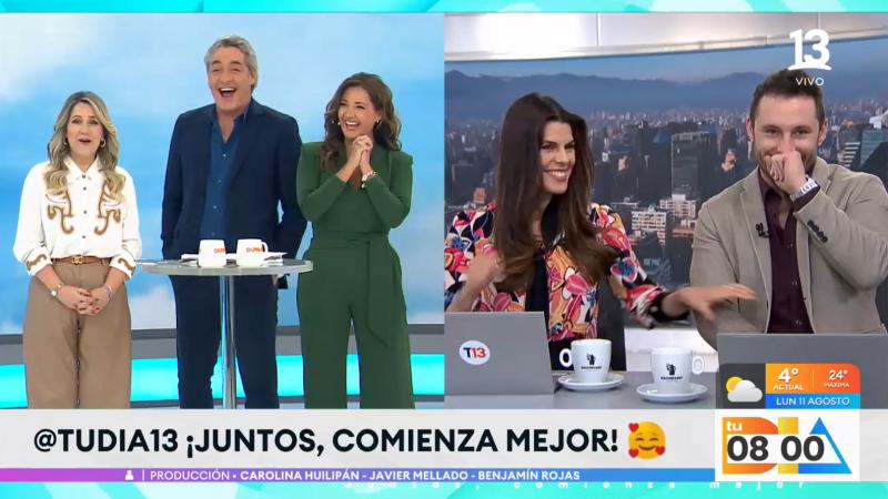 Canal 13 - Priscilla Vargas puso en aprietos a Francesco Gazzella