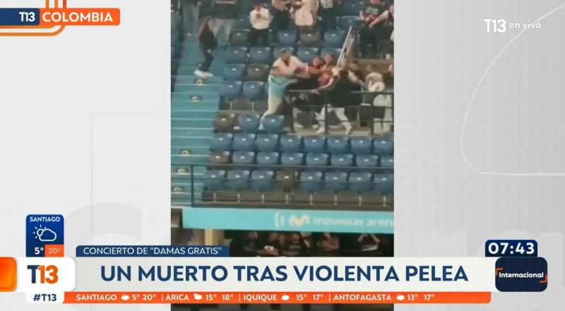 T13 - Violenta pelea en show de Damas Gratis en Colombia