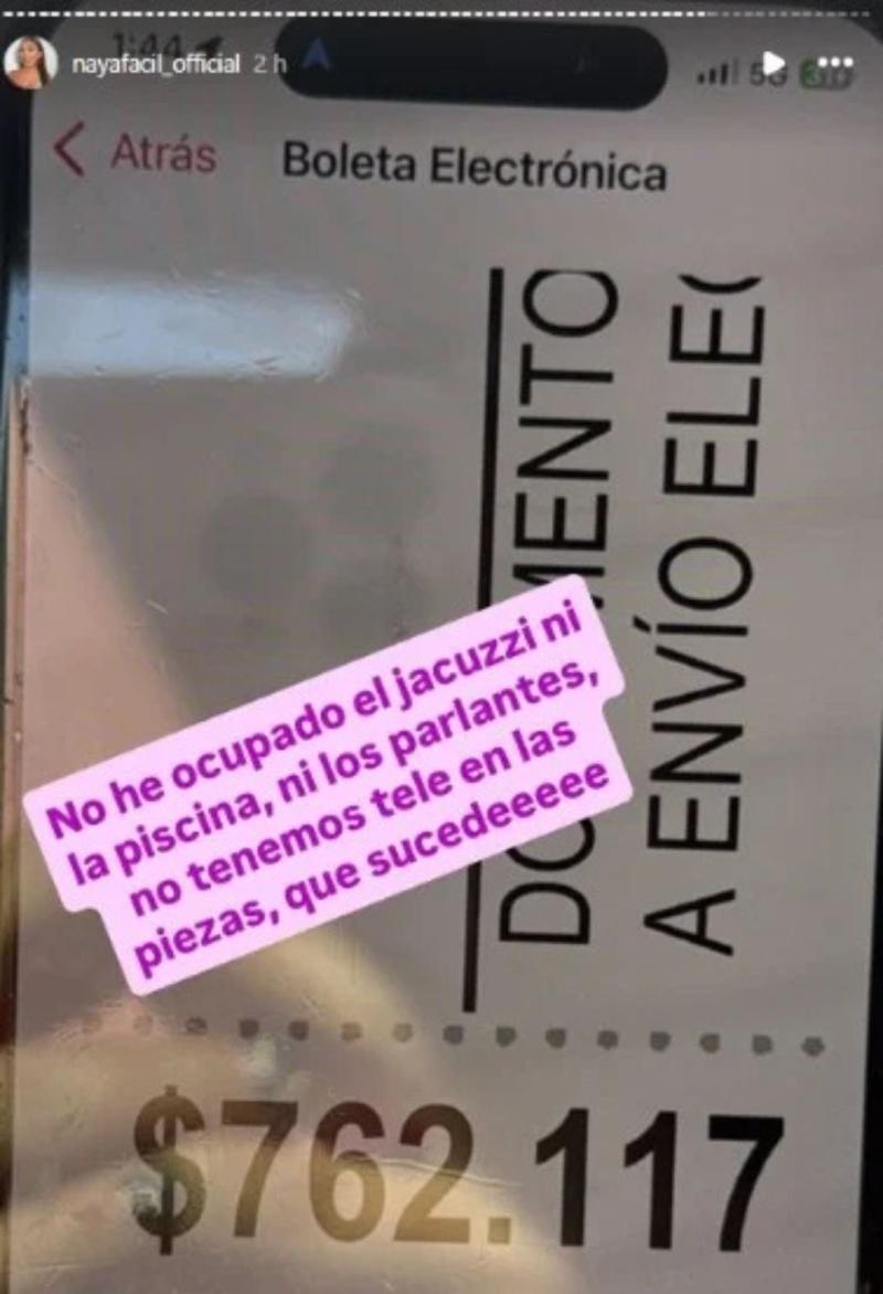 Naya Fácil reclama irregularidad en cobro de cuenta de la luz | Instagram nayafacil_official