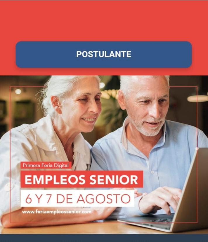 Sitio web de la Feria Digital Empleos Senior
