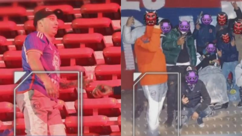 Hincha de la U que estuvo en incidentes en Argentina protagonizó violento asalto a barra de la UC