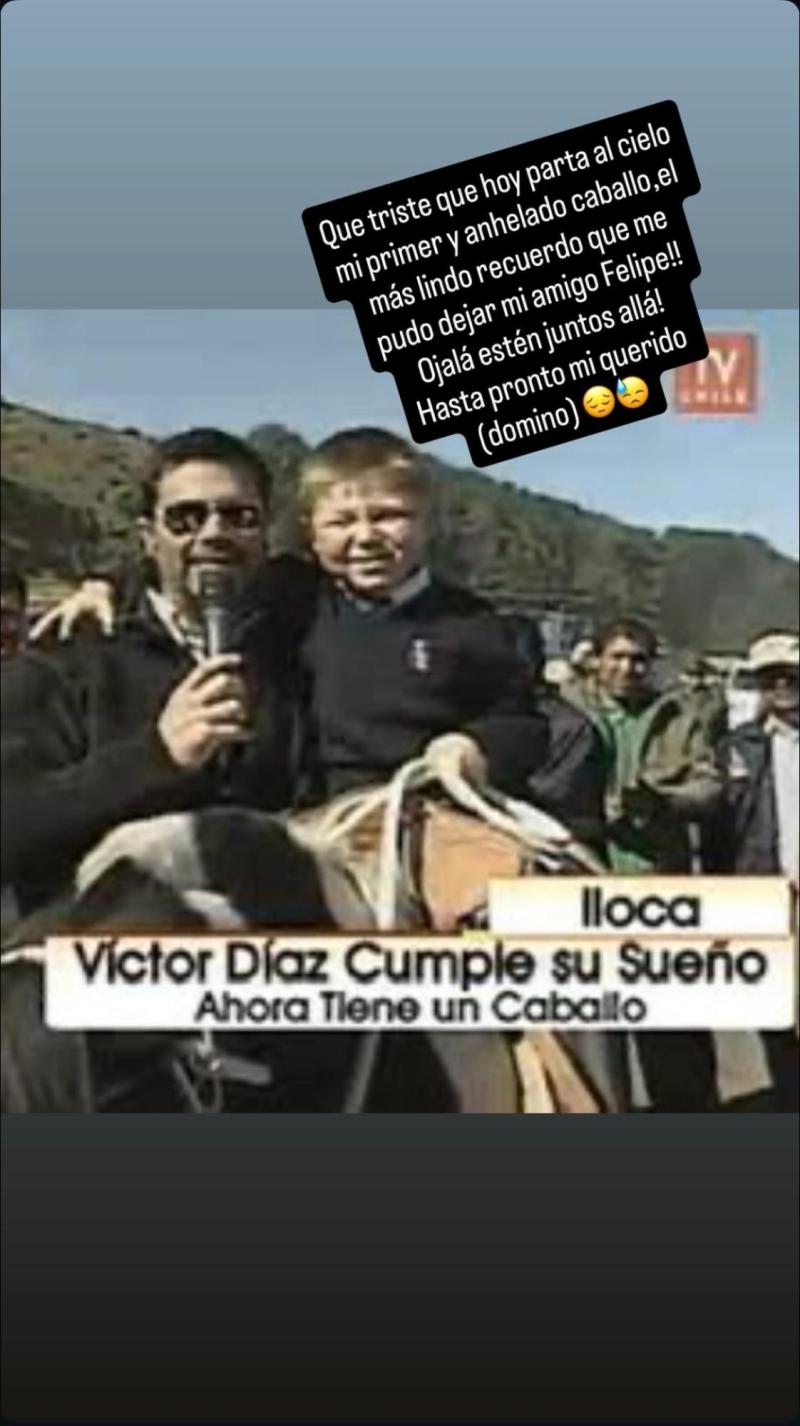 Víctor 'Zafrada' Díaz confirmó muerte de caballo que le regaló Camiroaga - Redes sociales