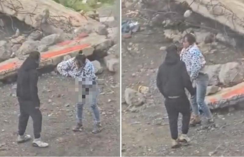 Vecinos graban brutal ataque con cuchillo en Concepción: Sujeto apuñaló a mujer en plena vía pública