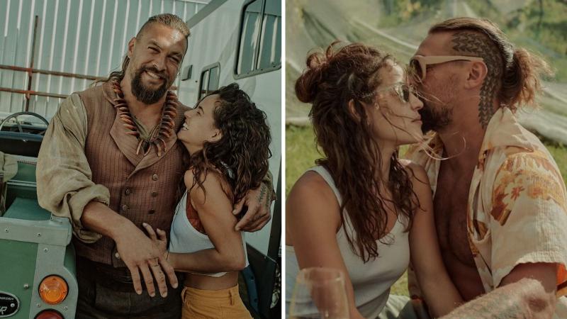 Redes sociales - Jason Momoa y Adria Arjona
