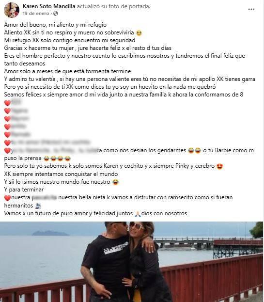 Captura - El último mensaje de la 'Barbie narco chilena'