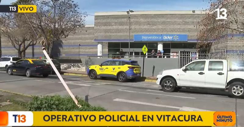 T13 - Operativo policial en Vitacura